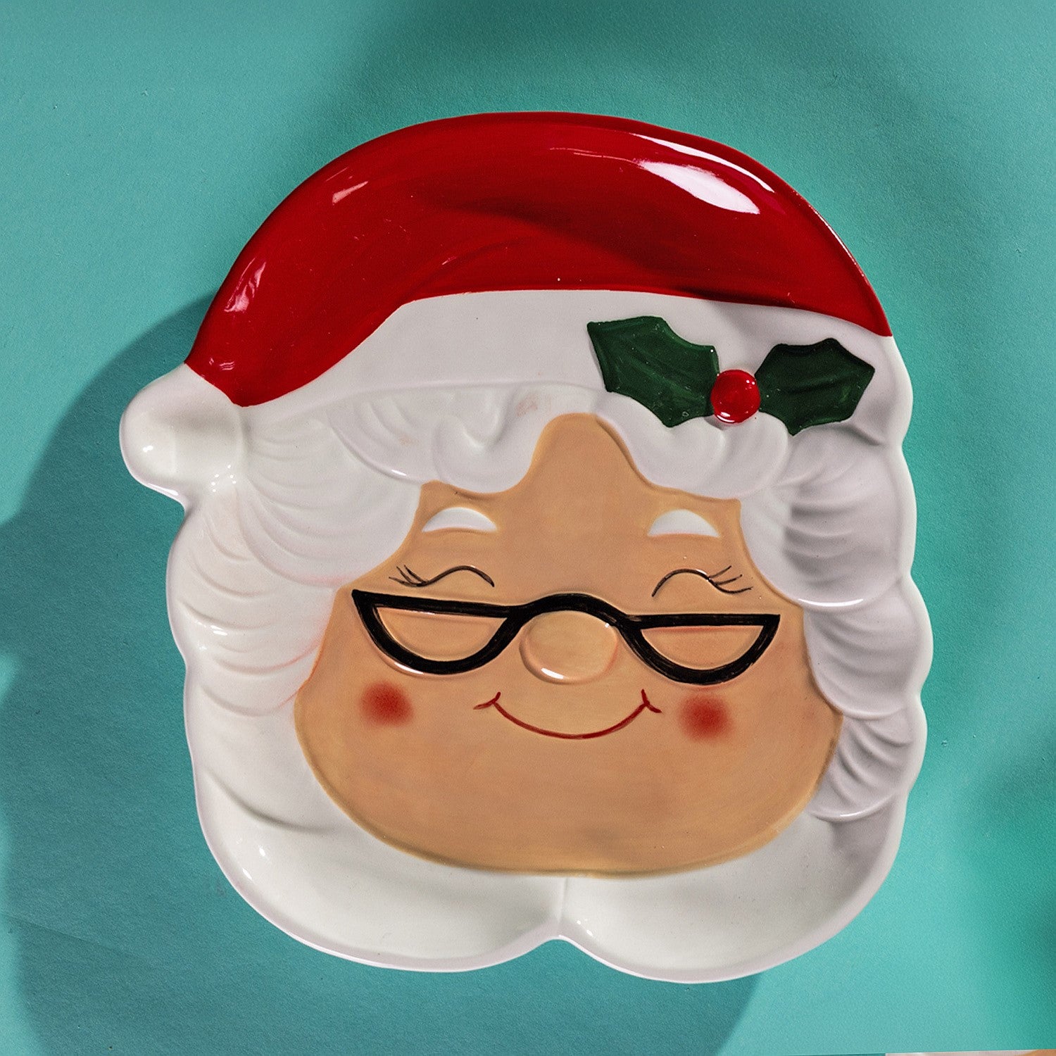 Christmas Wishes Mrs Claus Plate