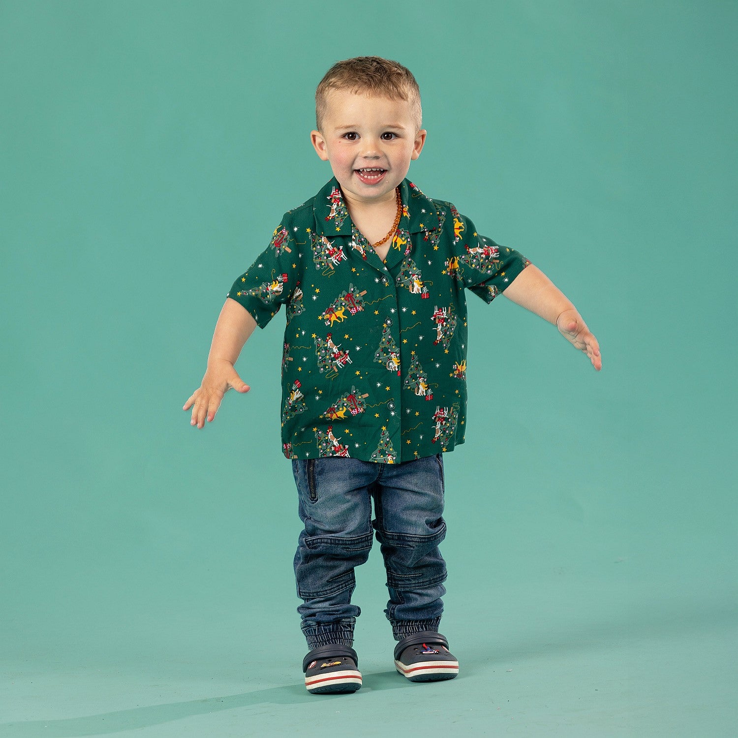 Christmas Wishes Kids Xmas Dog Shirt