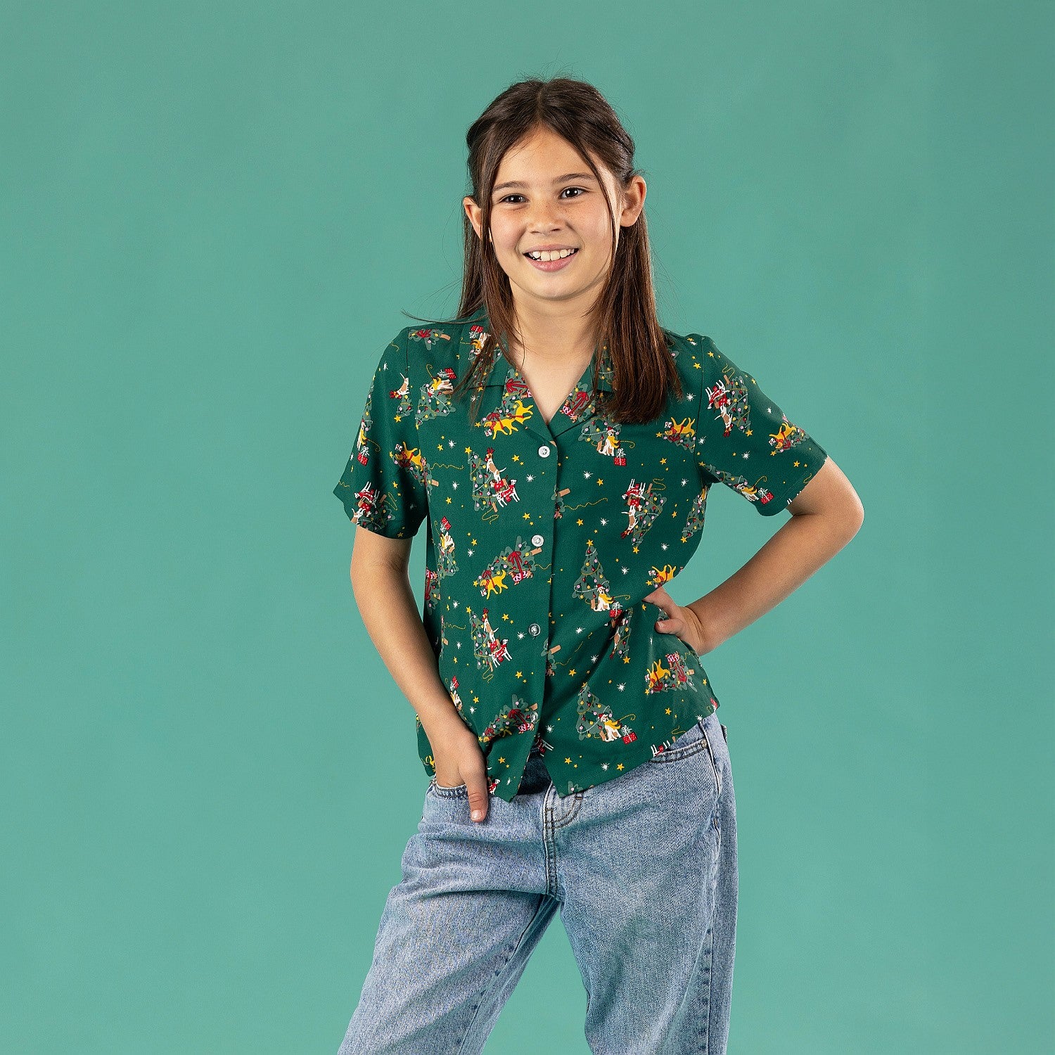 Christmas Wishes Kids Xmas Dog Shirt
