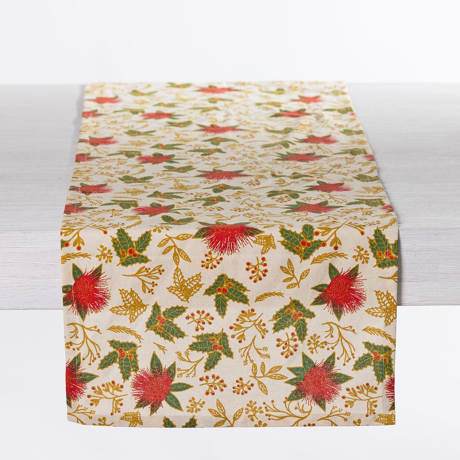 Christmas Wishes Pohutukawa Table Runner