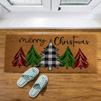 Christmas Wishes Meri Kirihimete Coir Mat