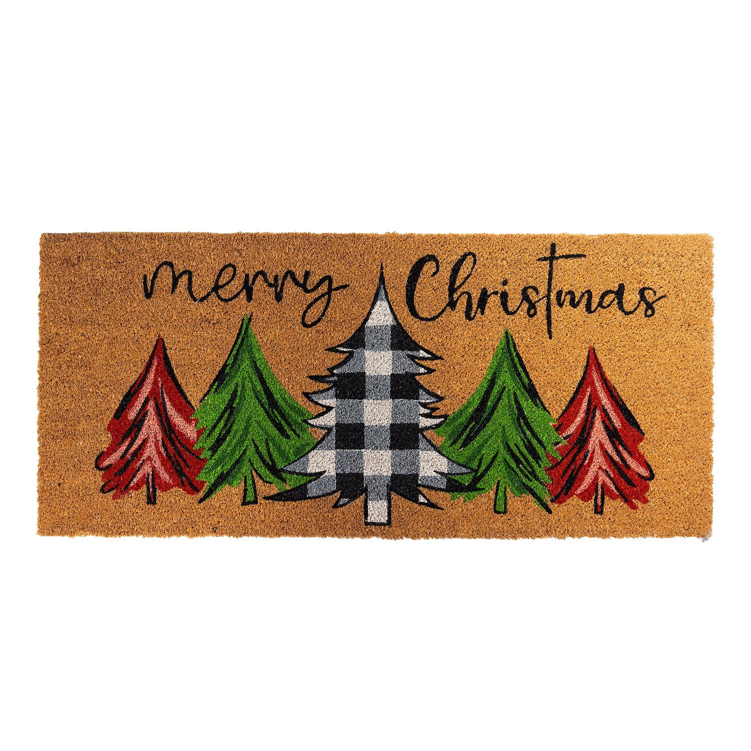 Christmas Wishes Meri Kirihimete Coir Mat