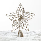 Christmas Wishes Gold Star Tree Topper
