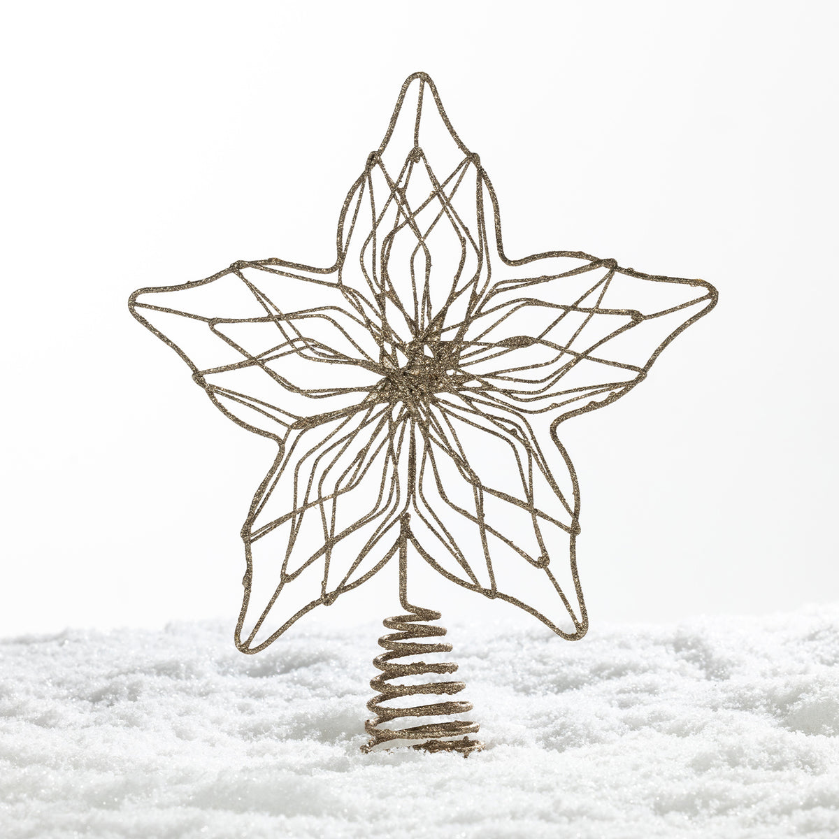 Christmas Wishes Gold Star Tree Topper
