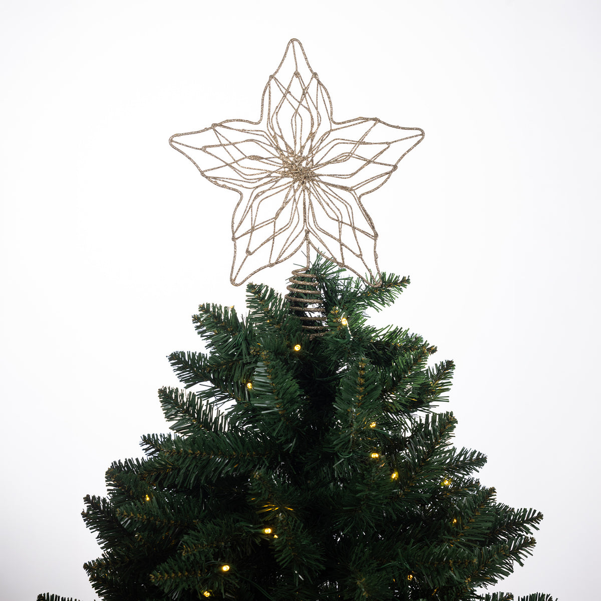 Christmas Wishes Gold Star Tree Topper