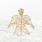 Christmas Wishes Gold Angel LED Décor 20cm