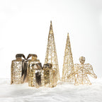 Christmas Wishes Gold Angel LED Décor 20cm