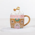 Christmas Wishes Gingerbread Candy House Mug