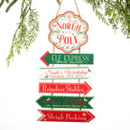 Christmas wishes hanging christmas sign