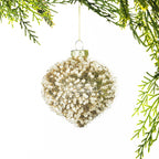 Christmas Wishes Glits & Glam Glass Onion Bauble