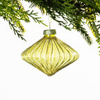 Christmas Wishes Glitter Diamond Glass Bauble