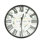 Gracious Living Flowers Clock 66cm