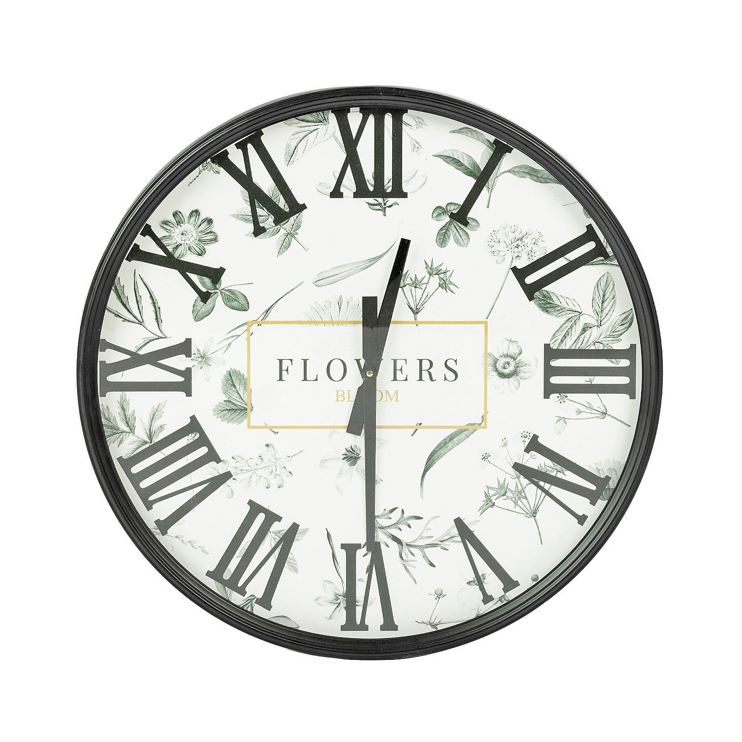 Gracious Living Flowers Clock 66cm