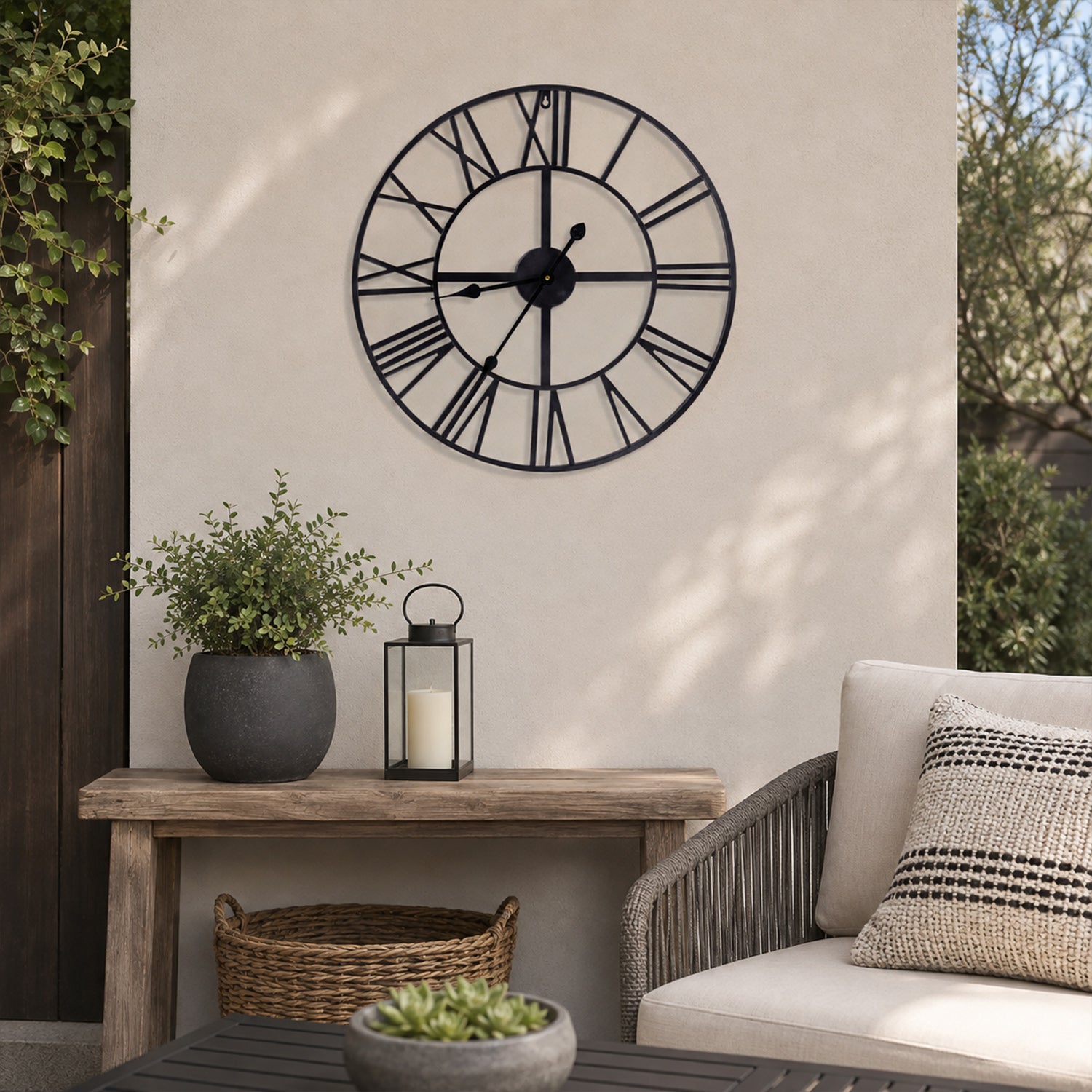Outsidings Outdoor Metal Wall Clock