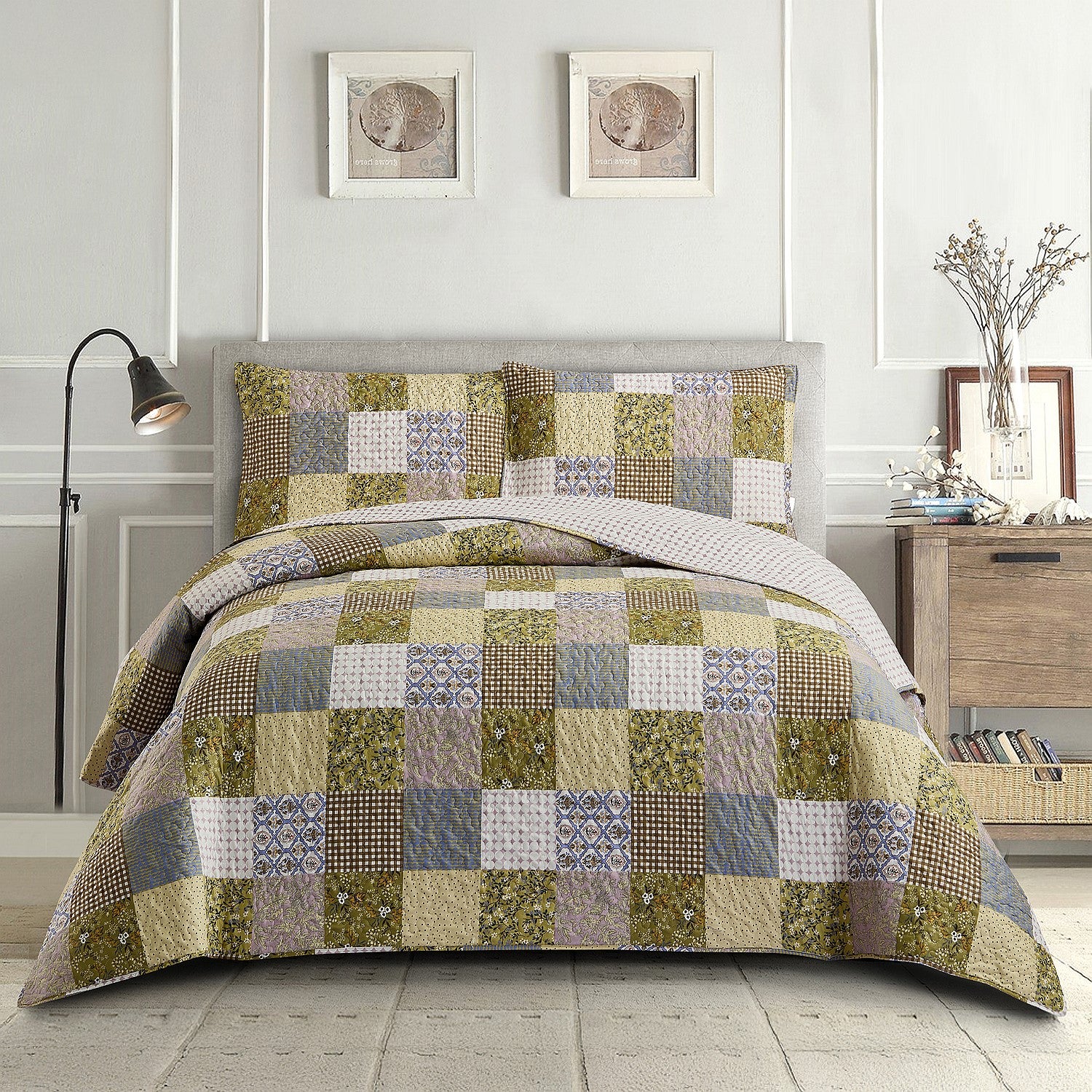 Solace Nicki Patchwork Coverlet Set