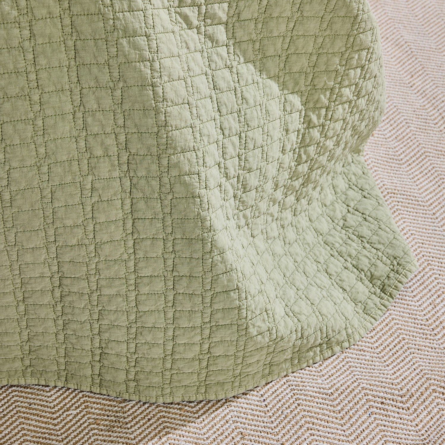 Fieldcrest Isla Sand Washed Coverlet Set Sage