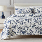 Gracious Living Justine Toile Cotton Coverlet