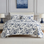 Gracious Living Justine Toile Cotton Coverlet