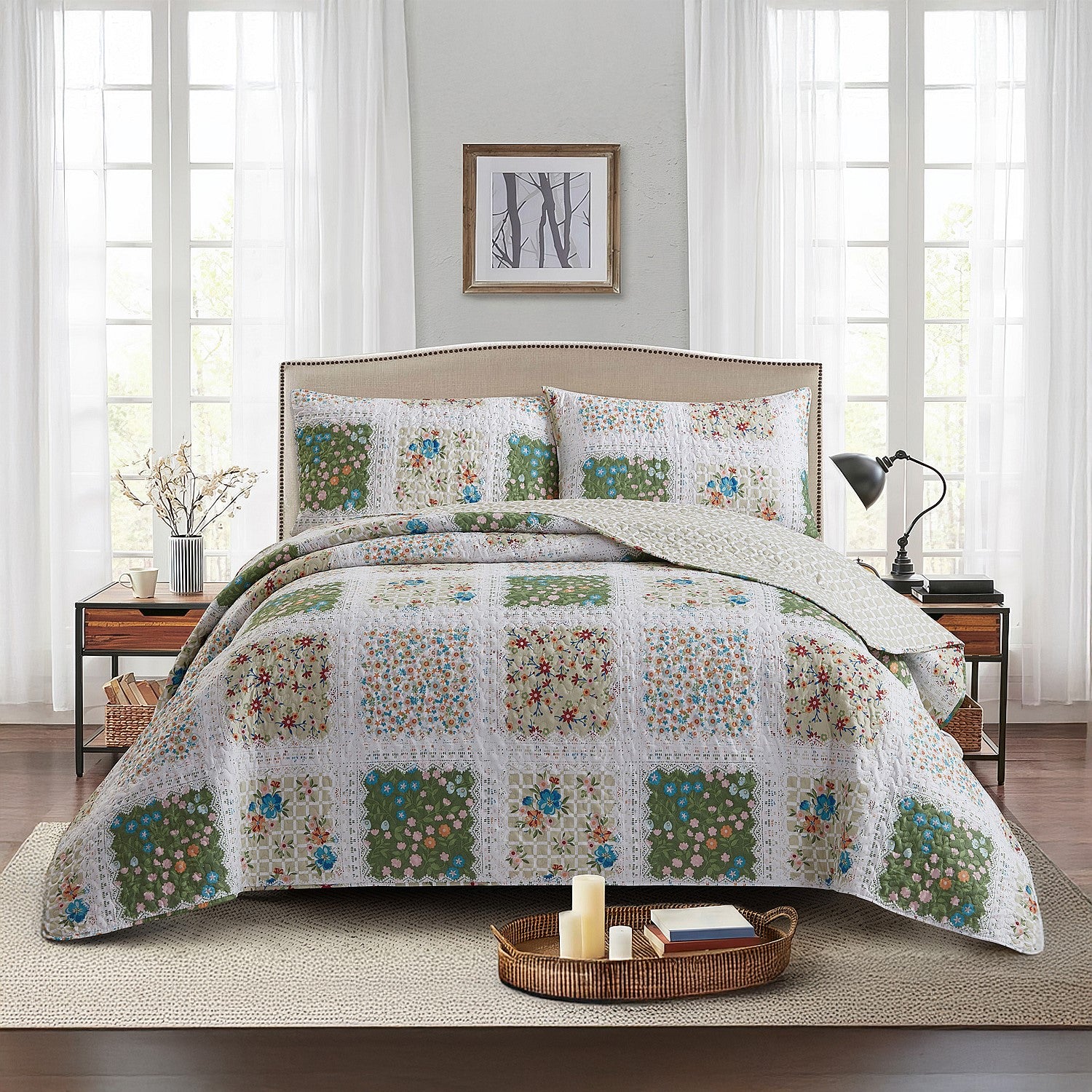 Solace Sophie Patchwork Coverlet Set