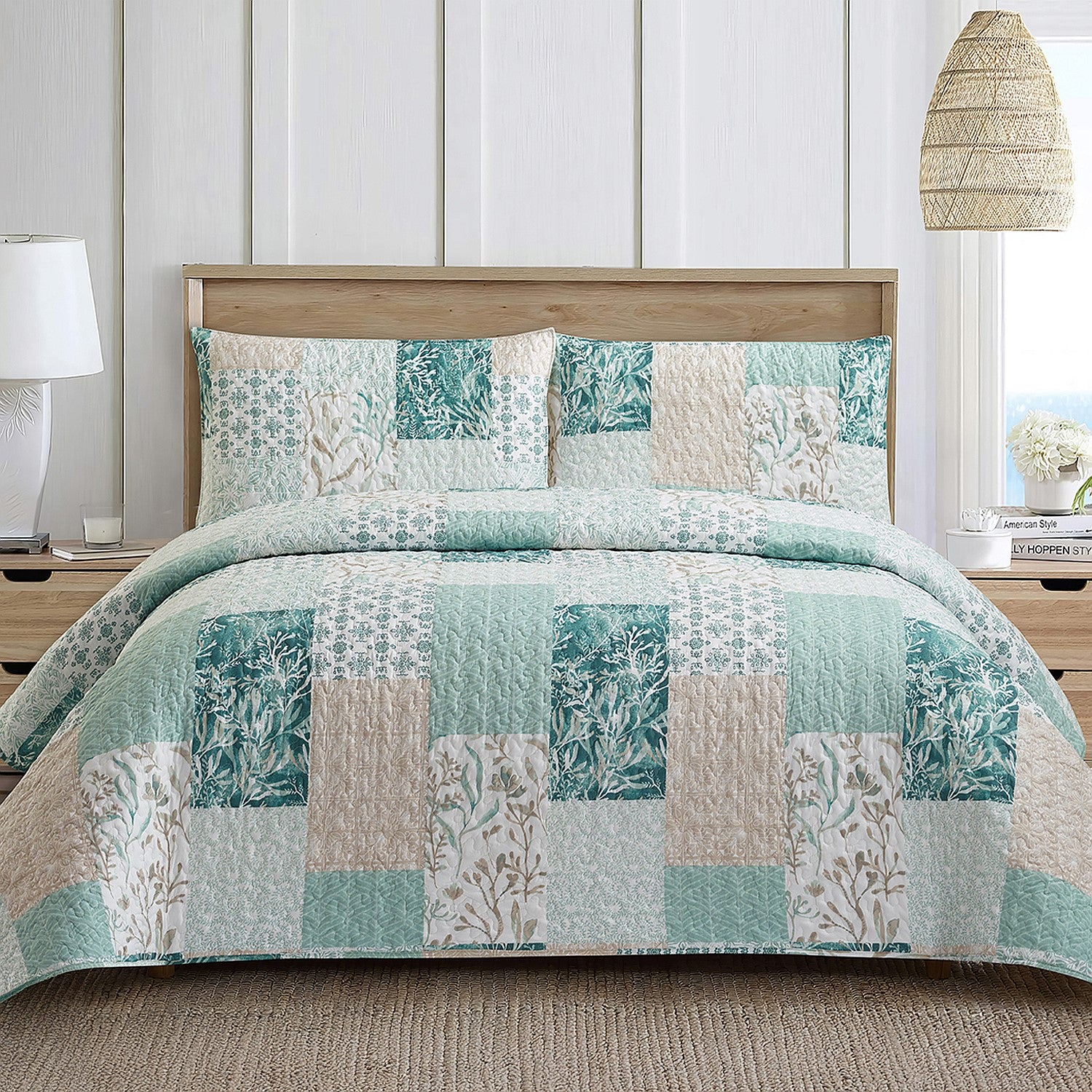 Solace Edith Patchwork Coverlet Set