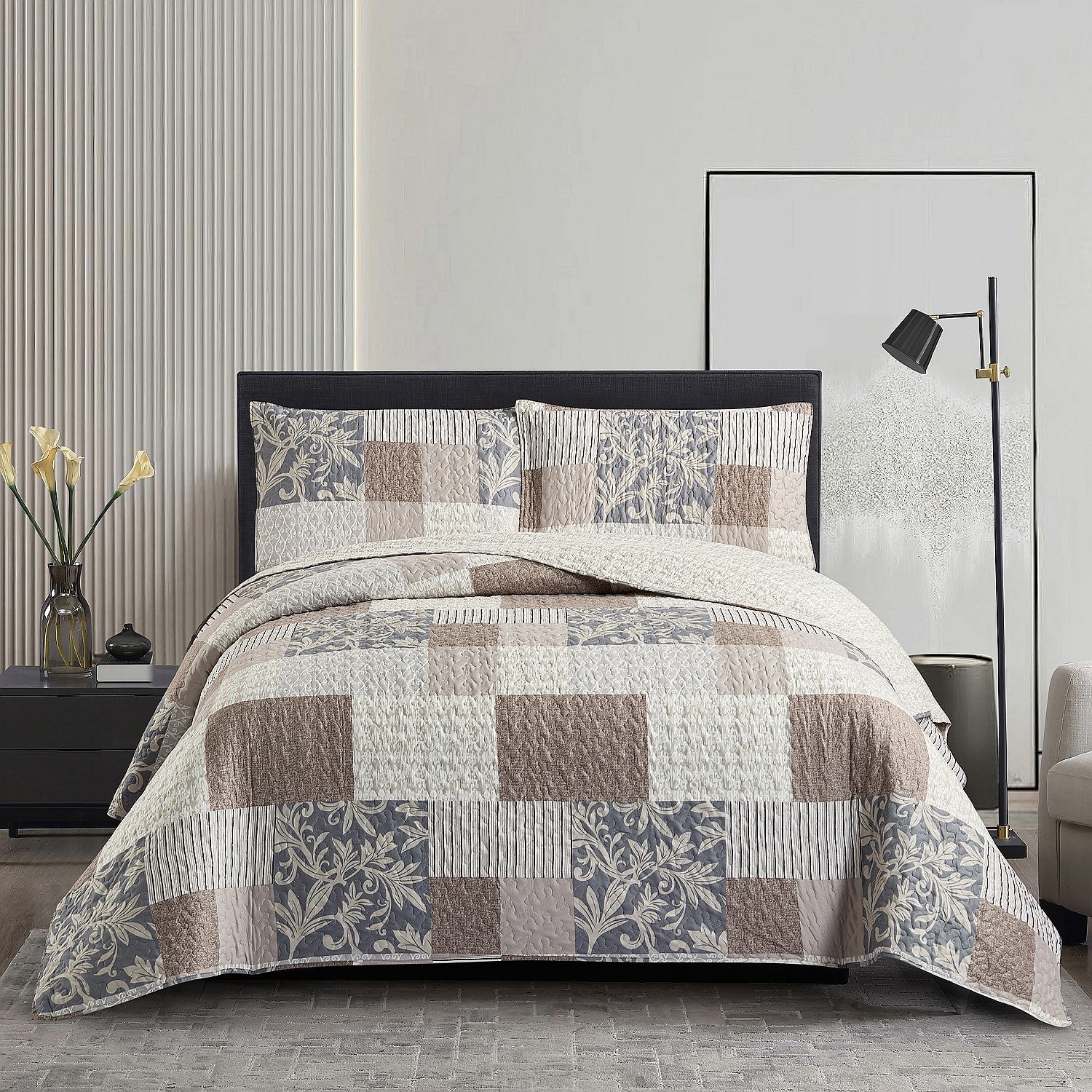Solace Cardi Patchwork Coverlet Set