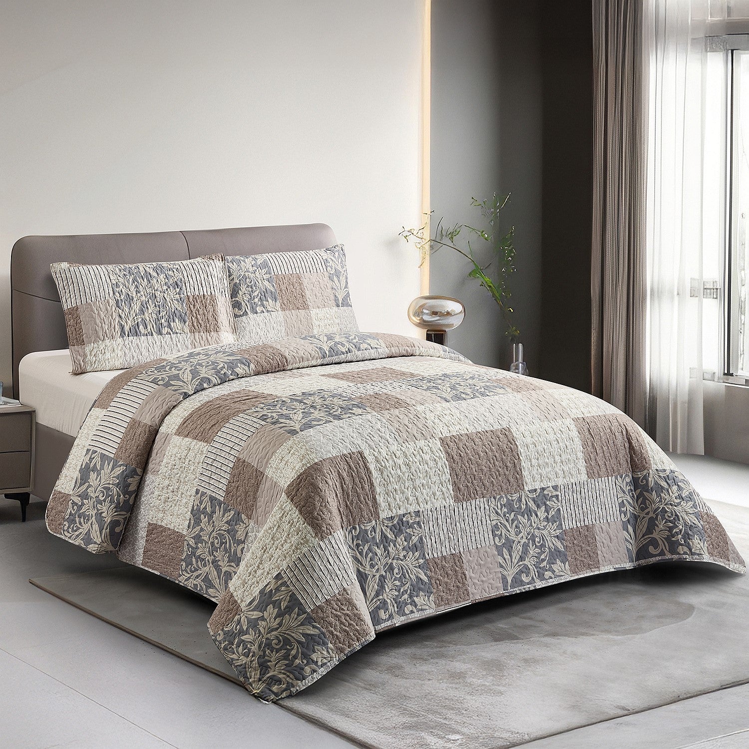 Solace Cardi Patchwork Coverlet Set