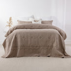 Gracious Living Eva Cotton Mushroom Coverlet Set
