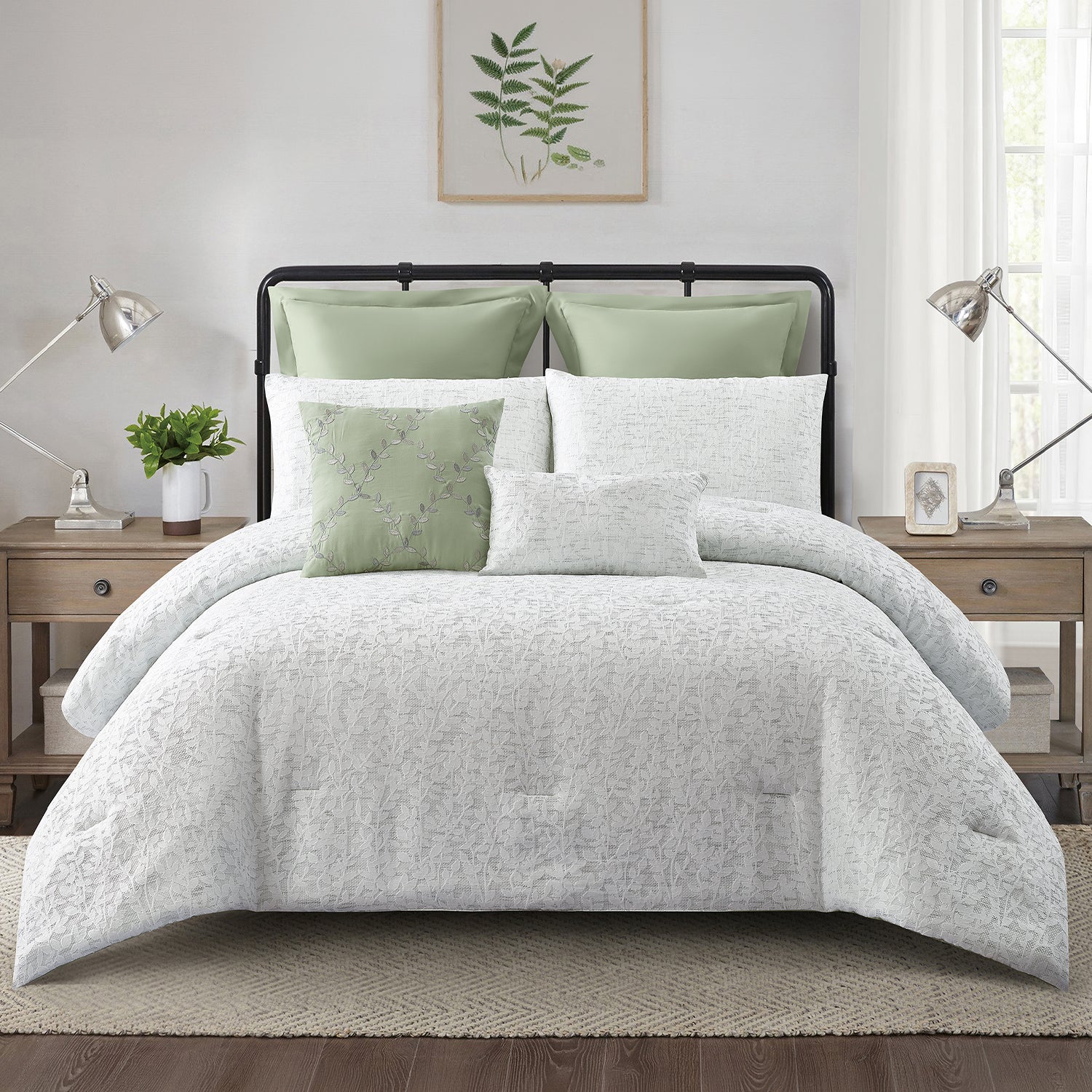 Solace Hyacinth 7 Piece Comforter Set
