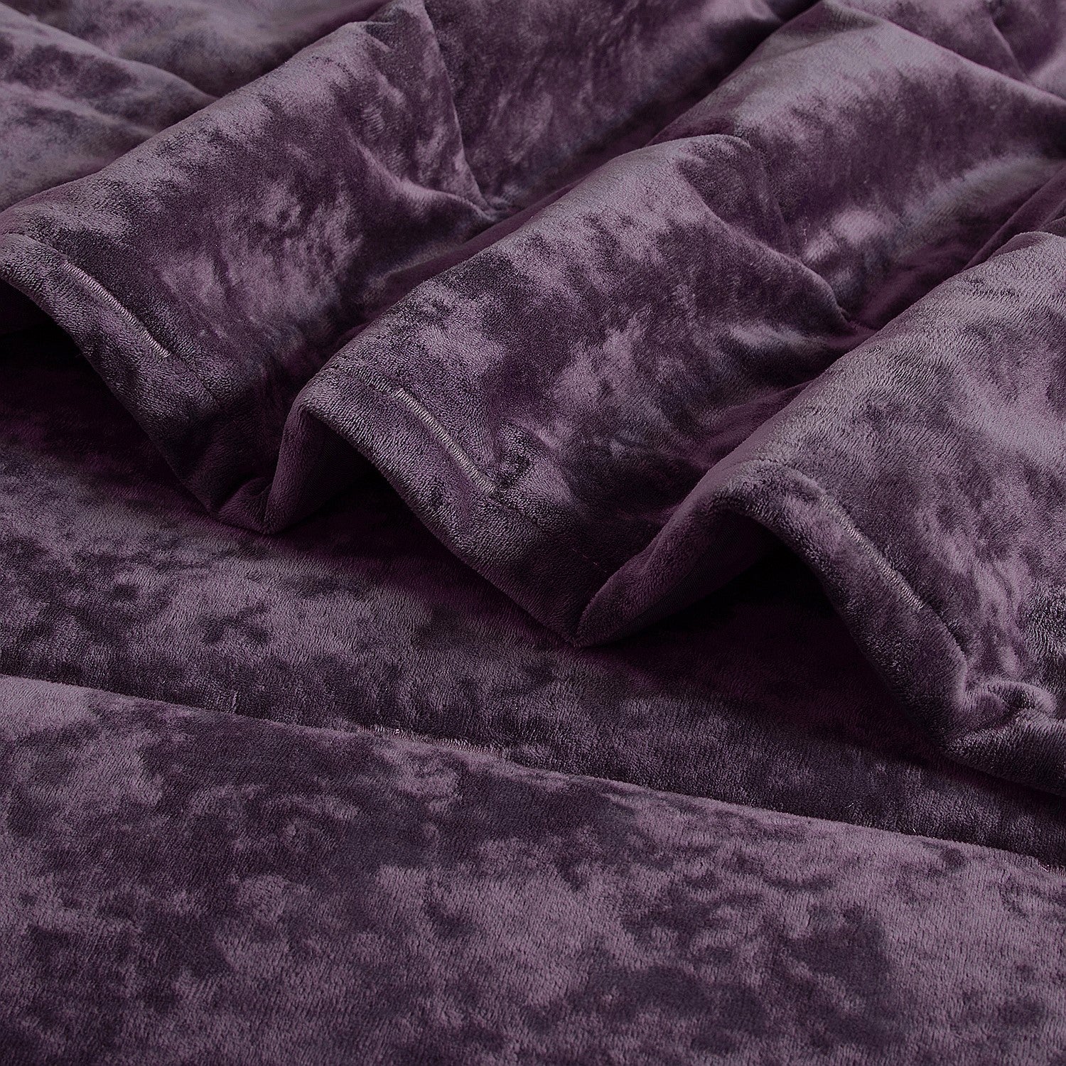 Fieldcrest Luxe Velvet Deep Plum Comforter Set