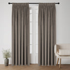 Style Co. Beau Velvet Block Out Pencil Pleat Curtain Pair