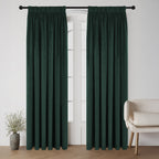 Style Co. Beau Velvet Block Out Pencil Pleat Curtain Pair
