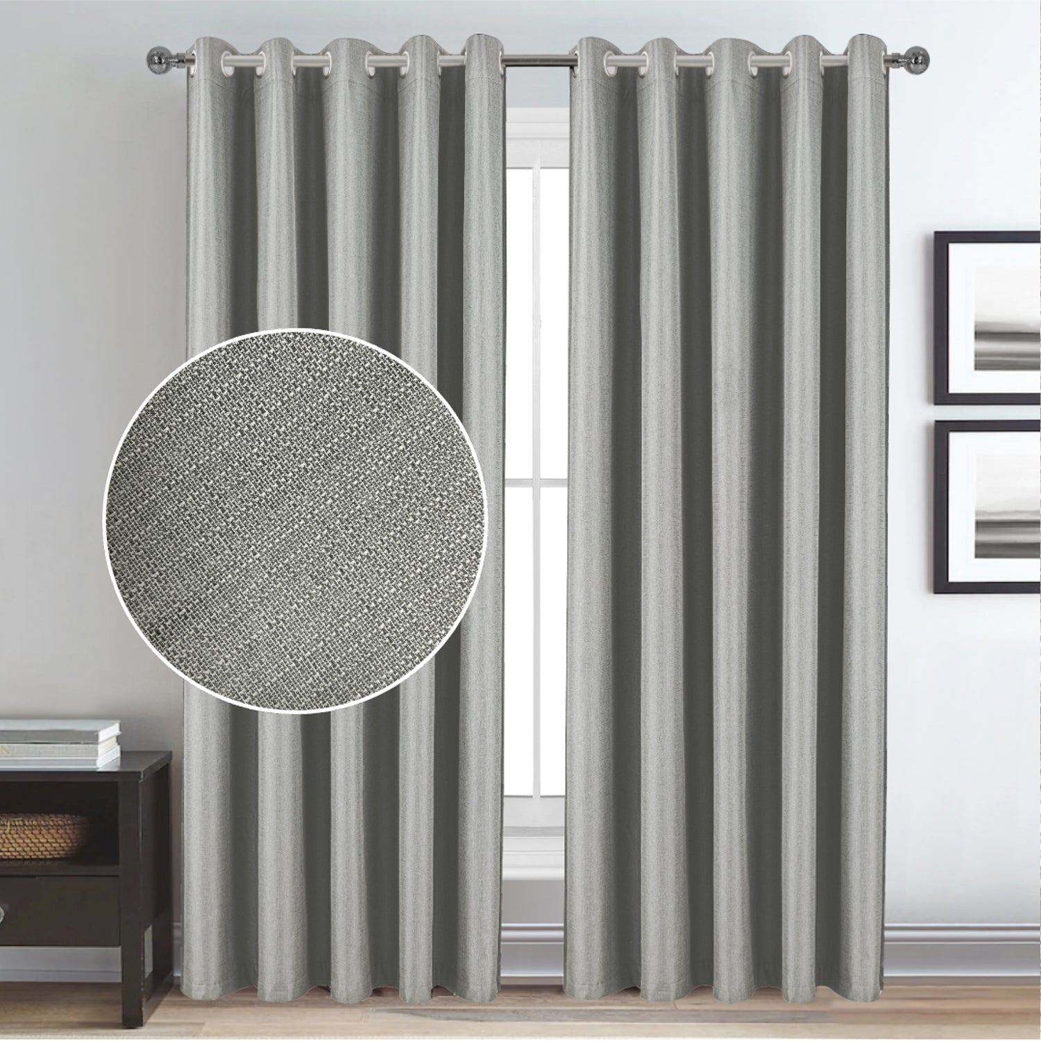 Style Co. Tribeca Blockout Eyelet Curtain Pair