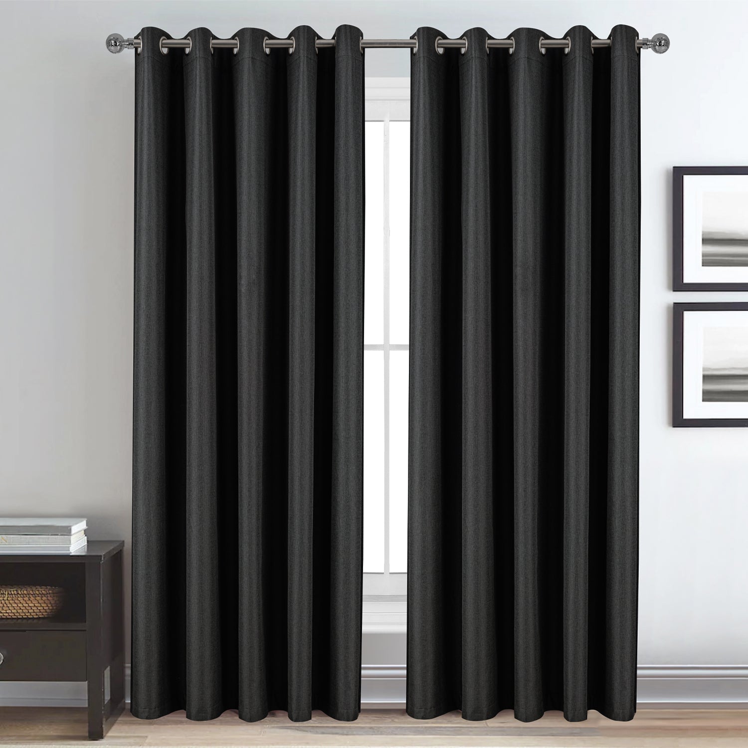 Style Co. Tribeca Blockout Eyelet Curtain Pair