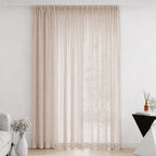 Home Essentials Celine Sheer Curtain Stone