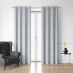 Style Co. Luma Block Out Eyelet Curtain Pair Silver