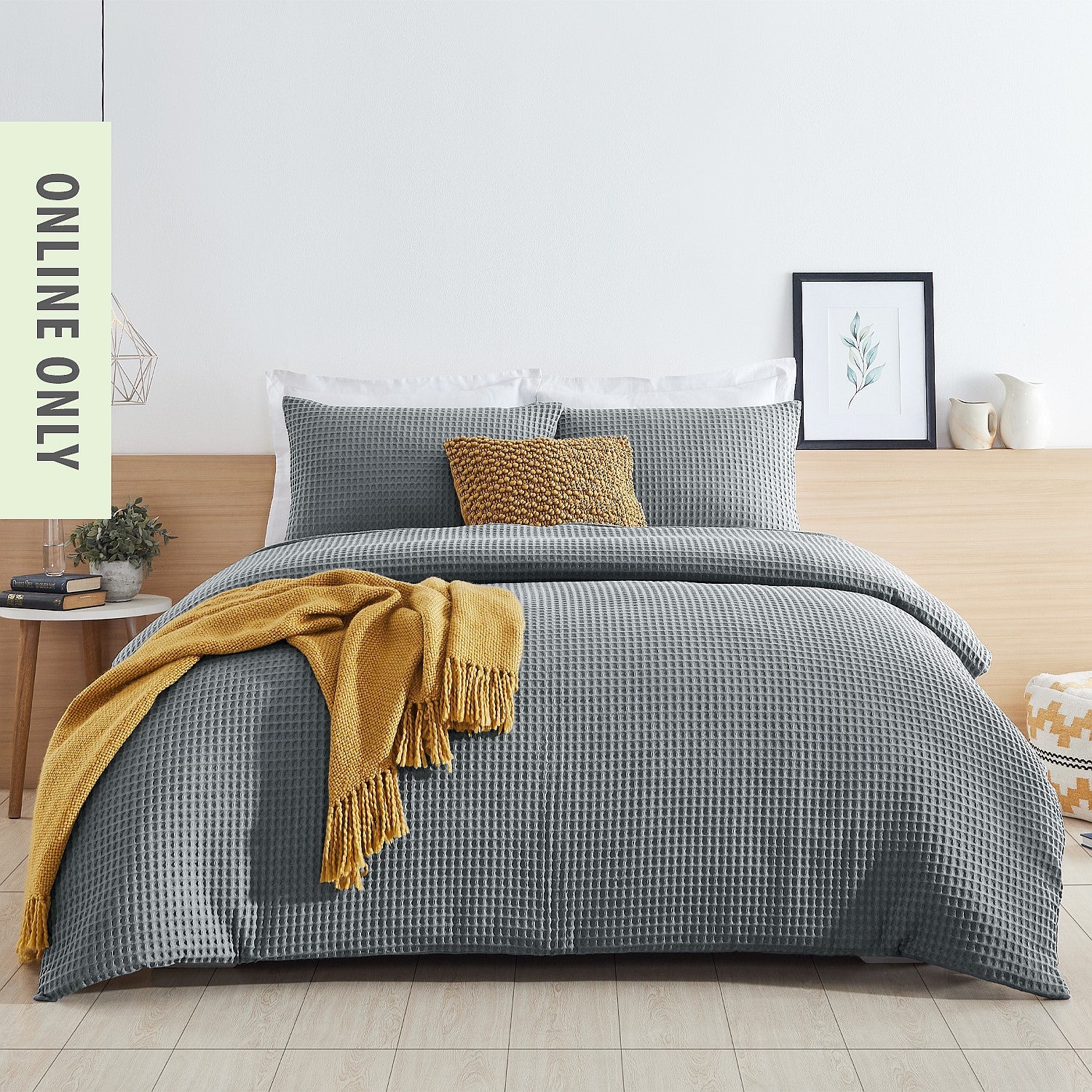Istoria Home Chunky Waffle Duvet Cover