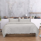 Hometones Ian Waffle Check Duvet Cover Set