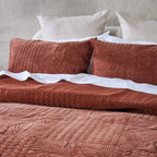 Fieldcrest Kaia Quilted Velvet Duvet Cover Set