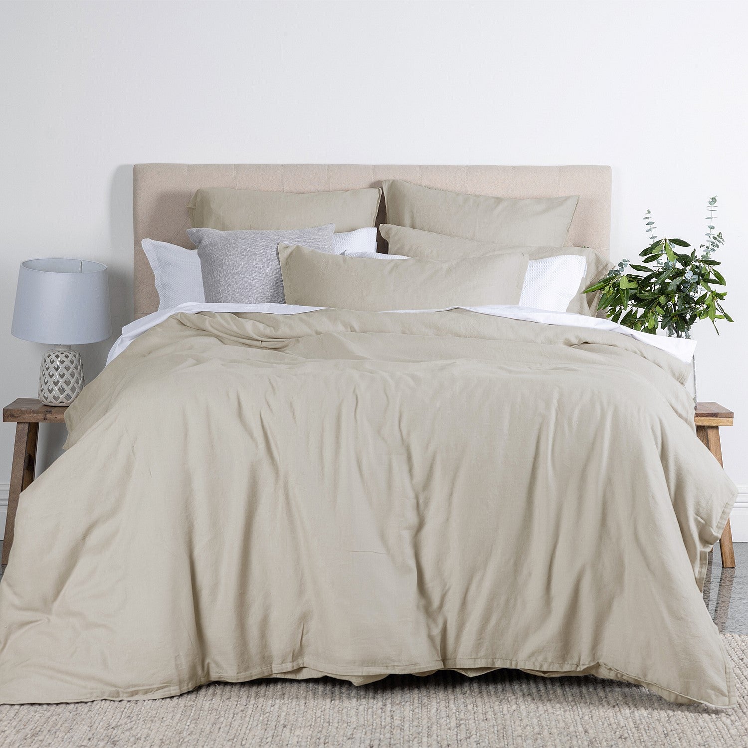 Cove Linen Look Cotton Duvet Cover Set