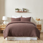 Design Republique Chunky Waffle Cotton Duvet Cover Set