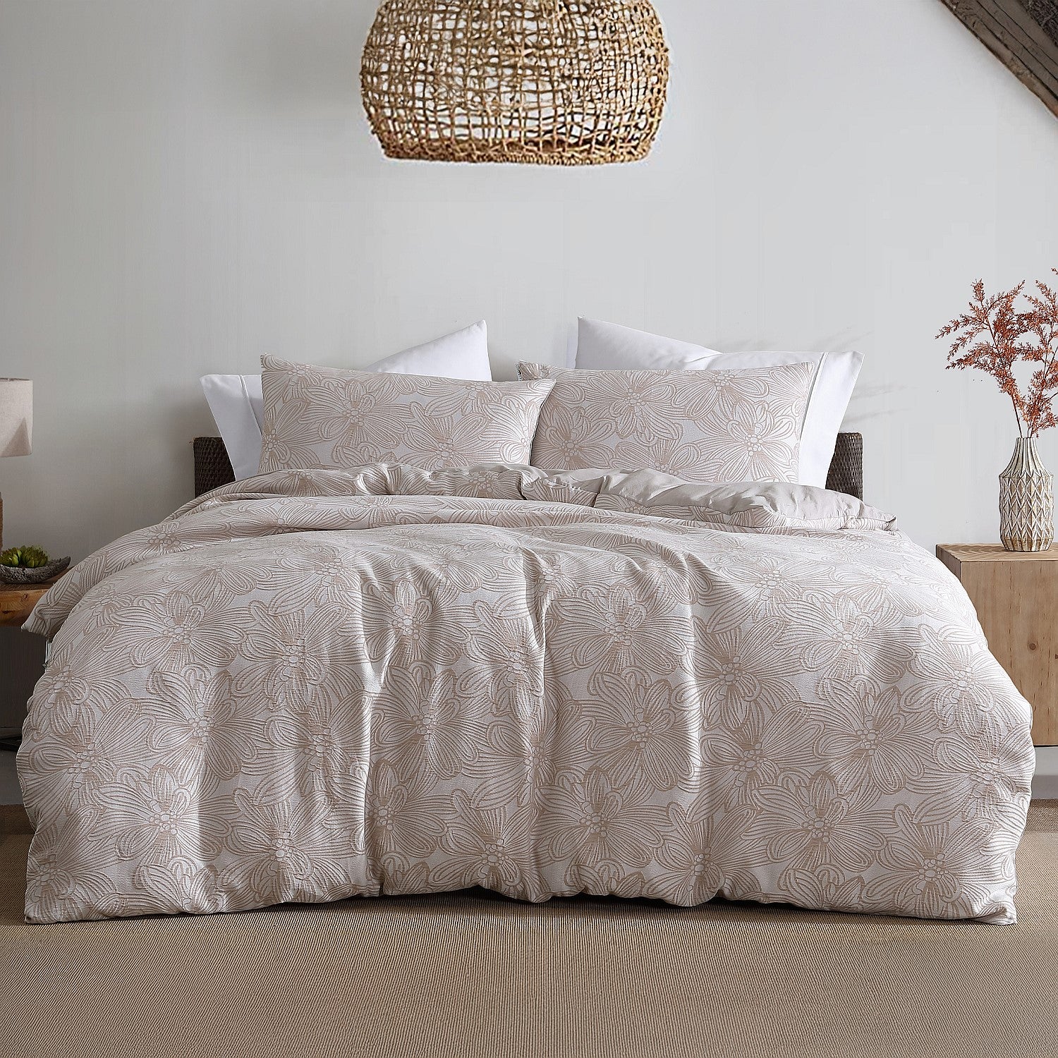 Hometones Bella Jacquard Duvet Cover Set
