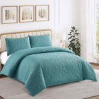 Solace Ava Embossed Duvet Cover Set