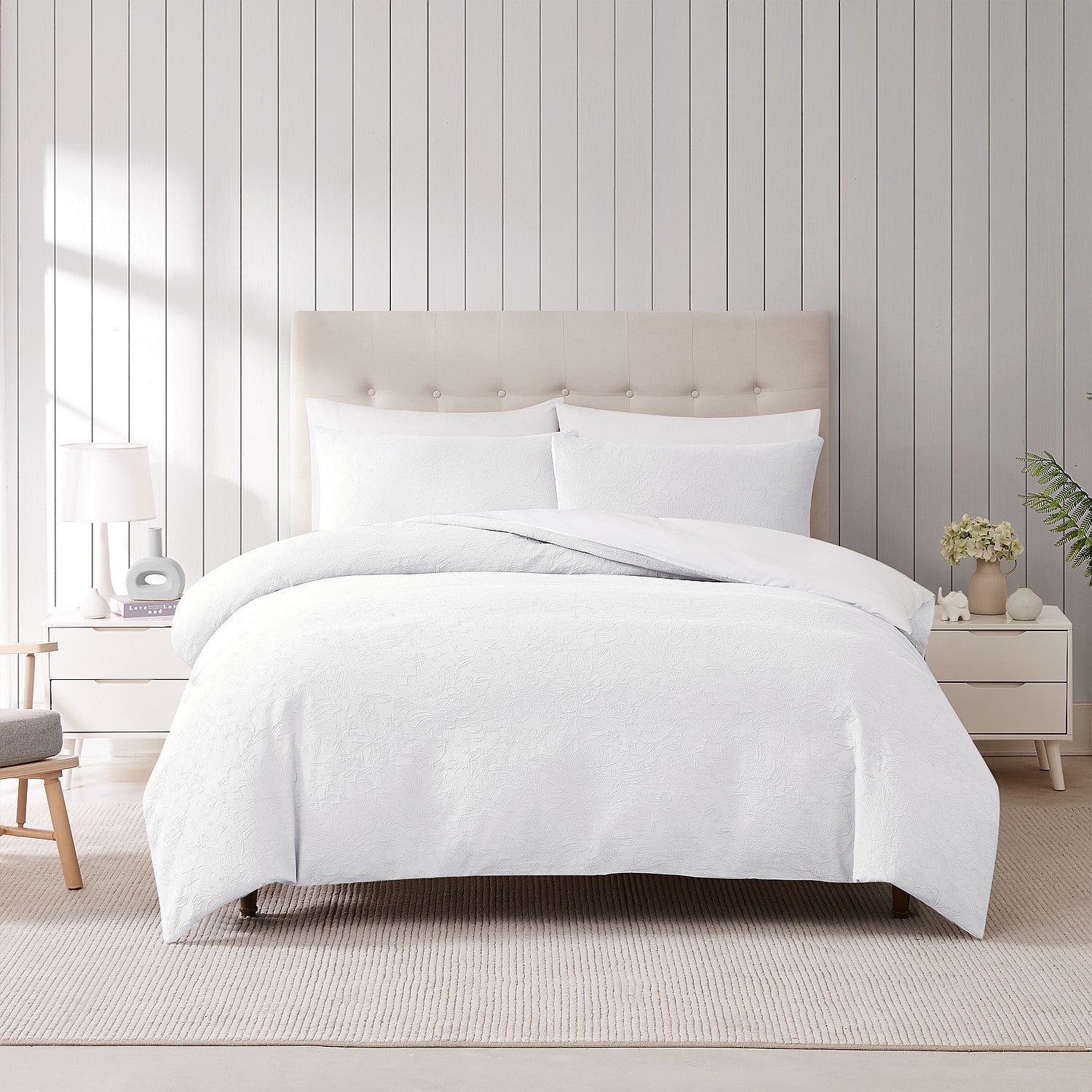 Gracious Living Sofia Matelasse Duvet Cover Set