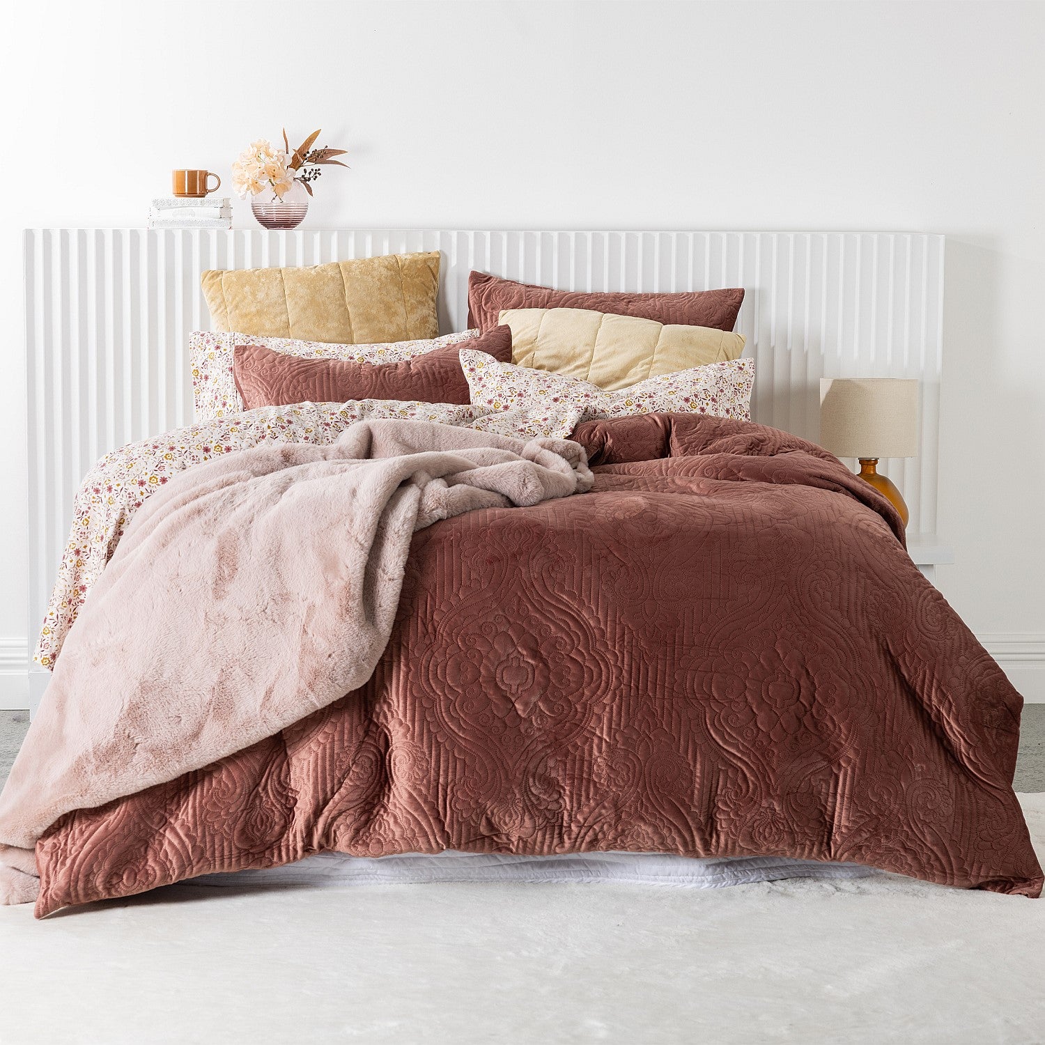 Solace Paige Velvet Duvet Cover Set