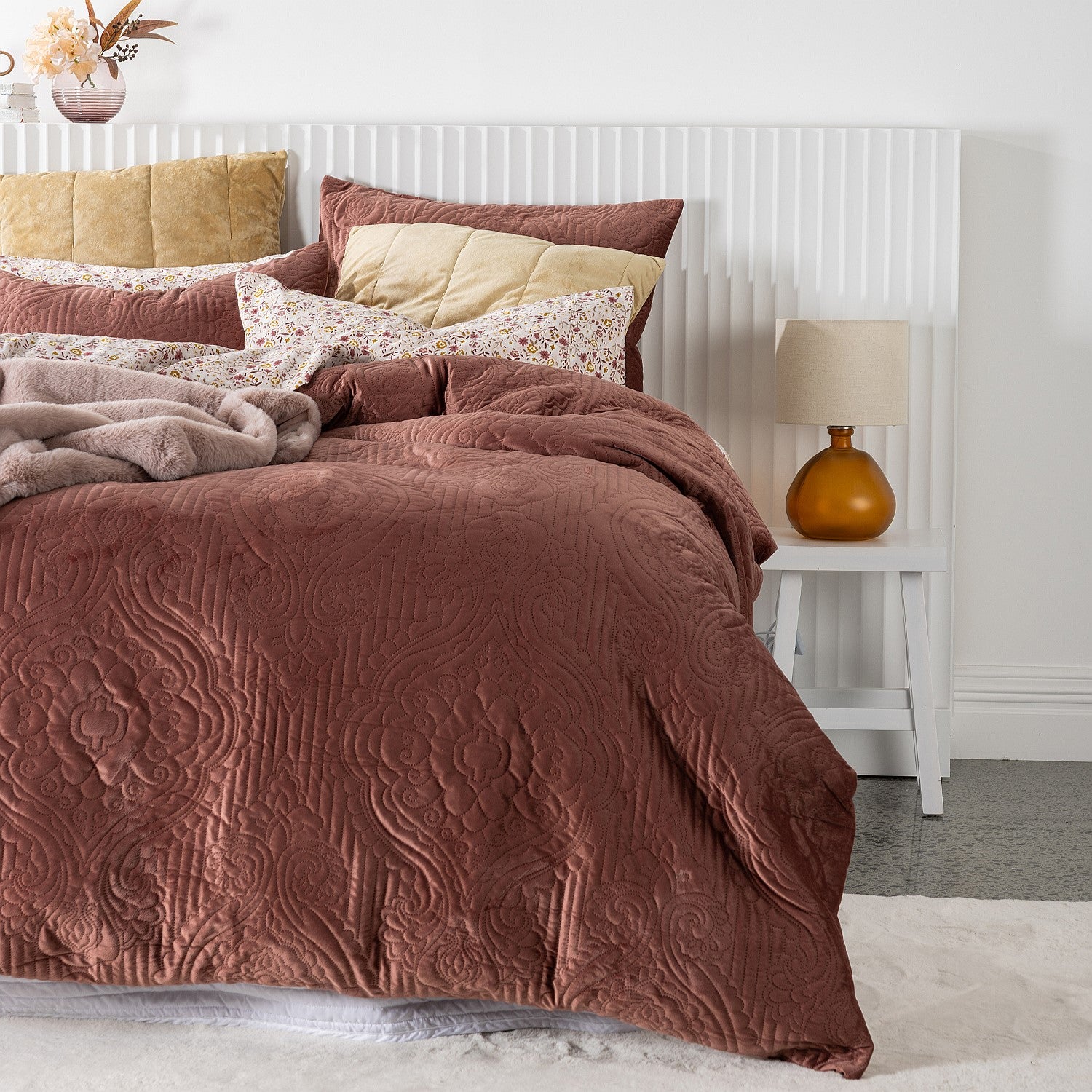 Solace Paige Velvet Duvet Cover Set