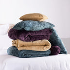 Fieldcrest Luxe Velvet Ocean Cushion