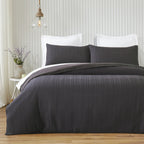 Fieldcrest Waffle Seersucker Cotton Duvet Cover Set
