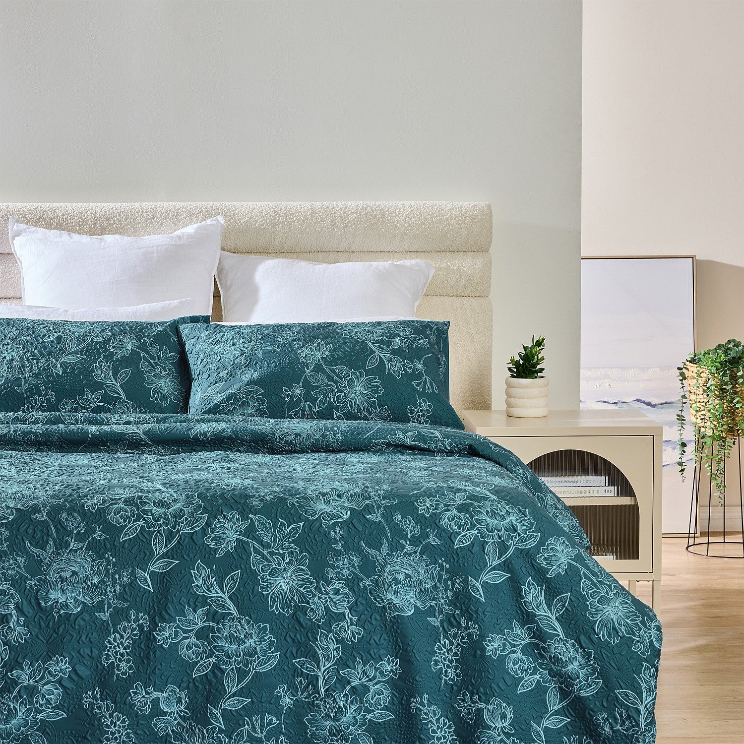 Hometones Gail Textured Duvet Cover Set