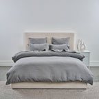 Ecoanthology 100% Linen Duvet Cover Set Pebble