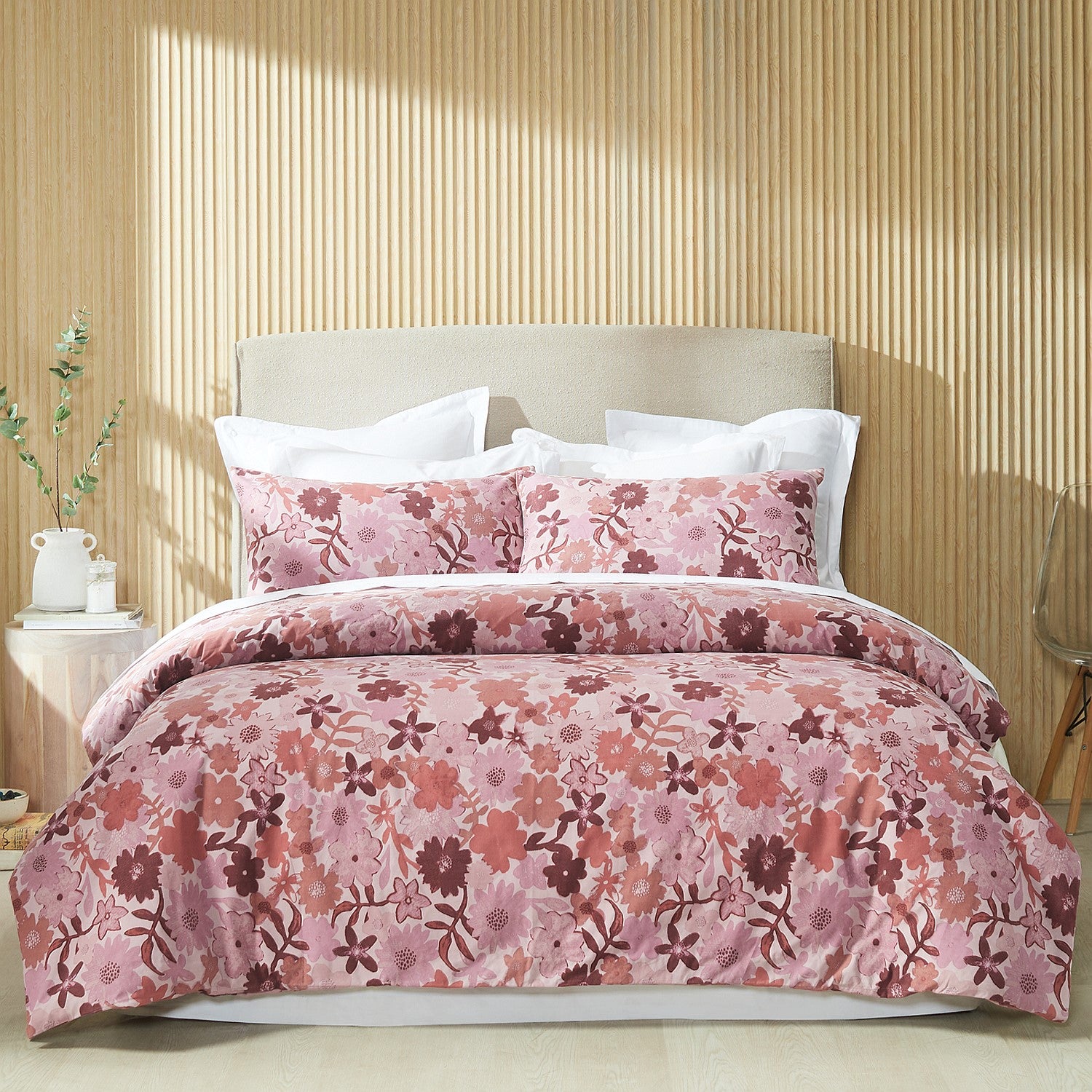 Hometones Maria Brushed Microflannel Duvet Cover Set